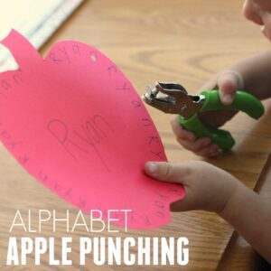 Alphabet Apple Punching Activity