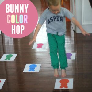 Bunny Color Hop for Toddlers and Preschoolers