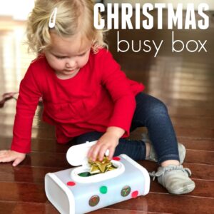 Christmas Busy Box for Toddlers