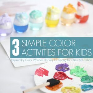 3 Simple Rainbow Color Activities for Kids | Color Wonder: Hooray for Spring Review