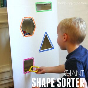 Amazingly Easy Giant Shape Sorter for Kids