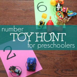 Number Toy Hunt for Preschoolers