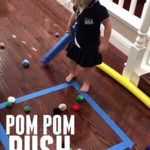Pom Pom Push Indoor Game for Kids