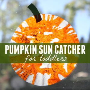 Easy Pumpkin Sun Catcher for Toddlers