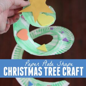 Paper Plate Shape Christmas Tree Craft