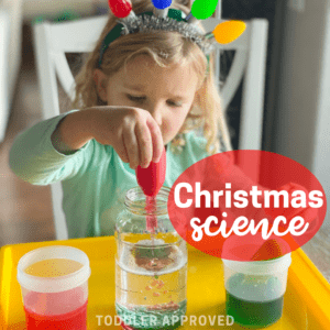 Christmas Science Activity: Oil and Water Experiment
