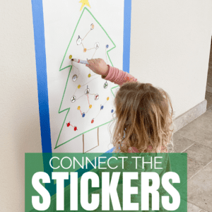 Connect the Stickers Christmas Fine Motor Activity