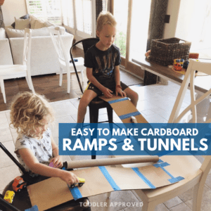 Cardboard Car Ramps and Tunnels for Kids