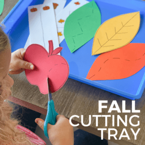 Fall Themed Cutting Practice for Kids