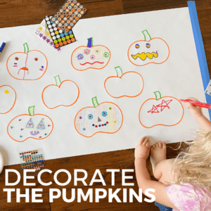 Decorate the Pumpkin Sticker Activity