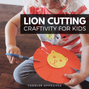 Lion Puppet Cutting Craftivity for Preschoolers