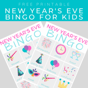 New Year’s Eve Bingo Game for Kids