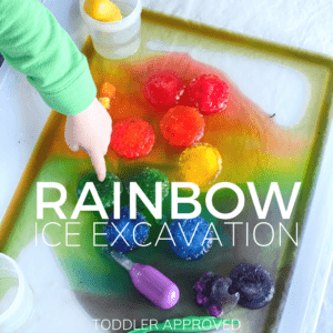 Rainbow Ice Excavation Science Activity