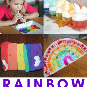 Easy Rainbow Crafts, Activities, and Books for Toddlers & Preschoolers