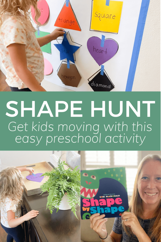 shape hunt get kids moving with this easy preschool activity