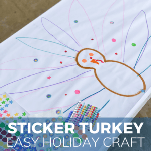 Sticker Turkey Activity for Thanksgiving